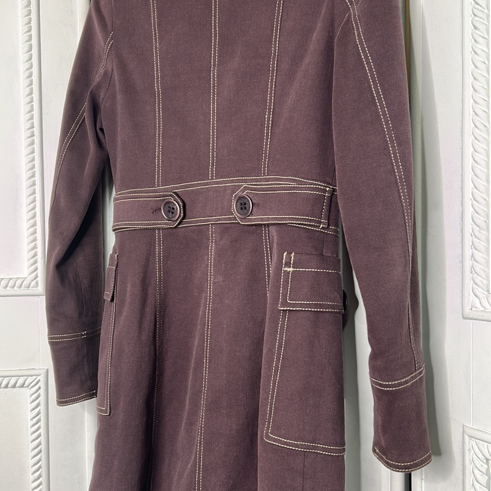 Zara purple long coat - Picture 6 of 6